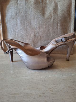 Sandalias tacón fiesta Estefania Marco