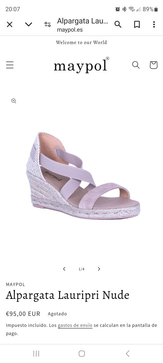 Sandalias a estrenar 