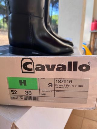 Bota doma clasica negra cavallo