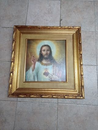 Cuadro de sagrado corazón de Jesús.