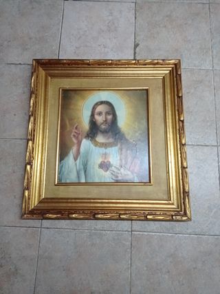 Cuadro de sagrado corazón de Jesús.