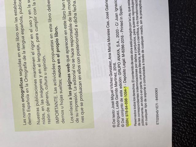 Libros de texto de Física y química 4ESO