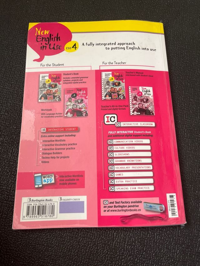 Libro de texto de Inglés de 4ESO