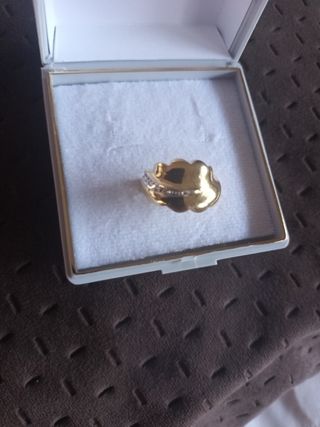 Anillo chapado oro