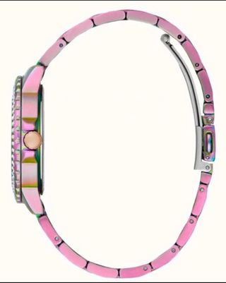 RELOJ GUESS DE CUARZO, ACERO, VIOLETA