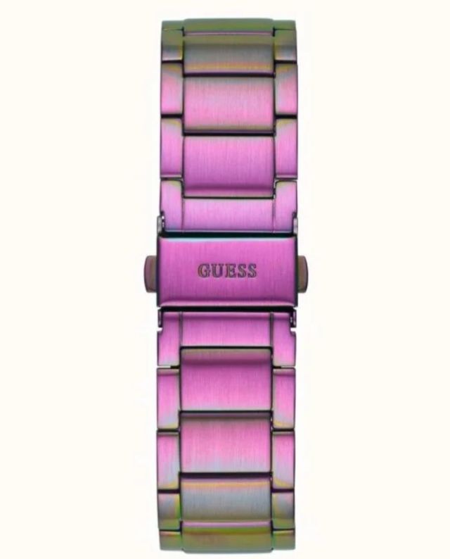 RELOJ GUESS DE CUARZO, ACERO, VIOLETA