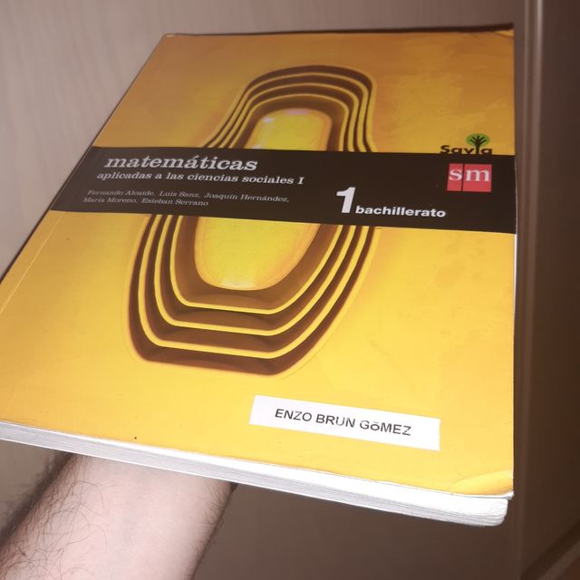 Libro matemáticas 1 bachillerato SM