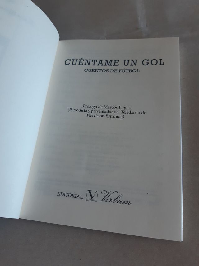 CUÉNTAME UN GOL. CUENTOS DE FÚTBOL. 