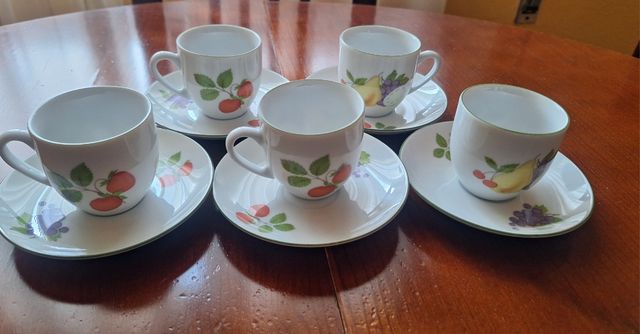 Tazas cafe checas porcelana