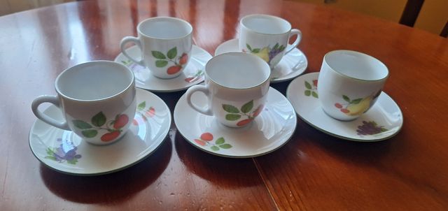 Tazas cafe checas porcelana