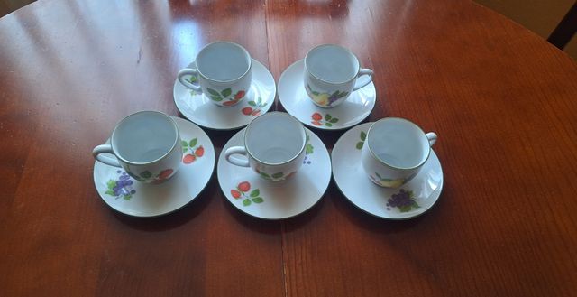 Tazas cafe checas porcelana
