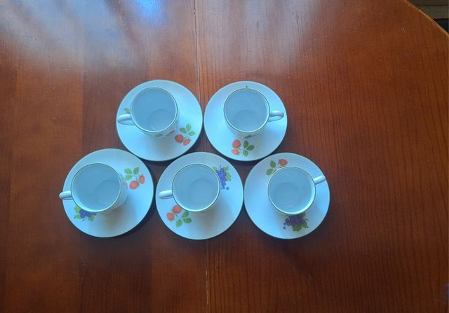 Tazas cafe checas porcelana
