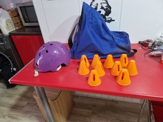 Patines Oxelo+ bolsa+ casco + conos