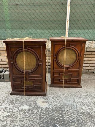 Mueble tocadiscos / aparador vintage madera maciza