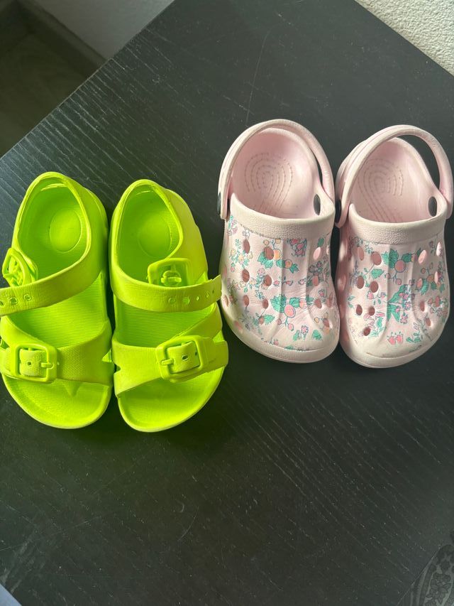Pack lote 2 crocs sandalias niño niña 23 24