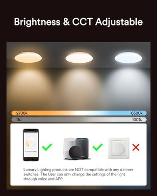 Lumary Plafoniera LED Soffitto 24W 30cm Smart RBG