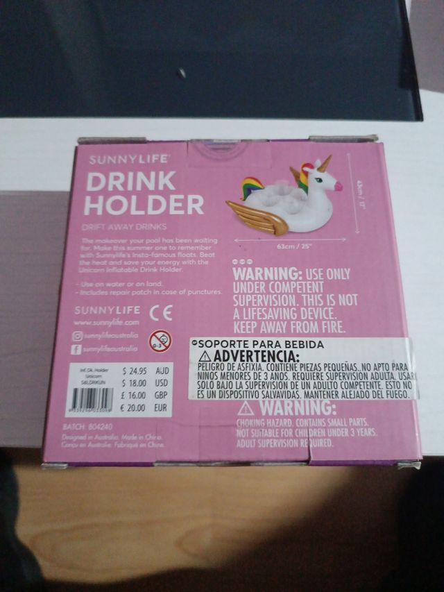 Flotador, Soporte para bebidas