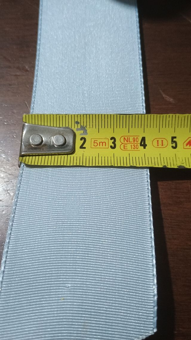 2 rotoli di nastri azzurri tessuto 