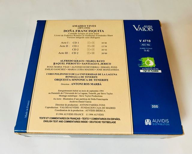 Doble Cd ZARZUELA DOÑA FRANCISQUITA