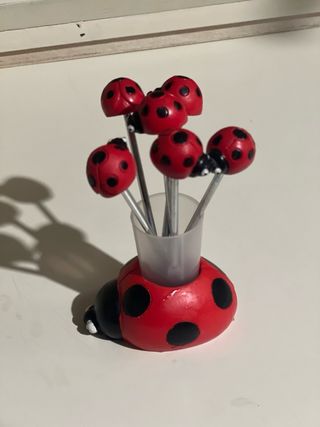 Forchettine da cocktail coccinella