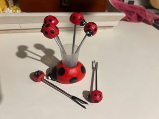 Forchettine da cocktail coccinella