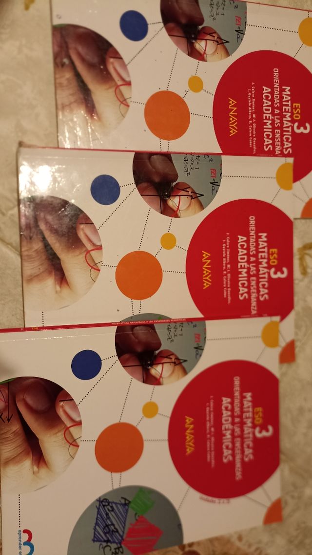 Libros Matemáticas 3 ESO de Anaya