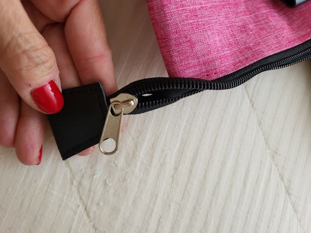 Borsa con pochette rosa