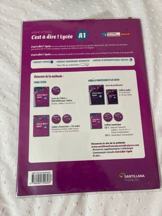 Libro C'est à dire! Lycée 1 de bach santillana