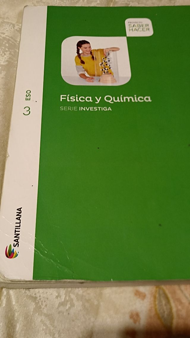 Libro Física y Química 3ESO de Anaya