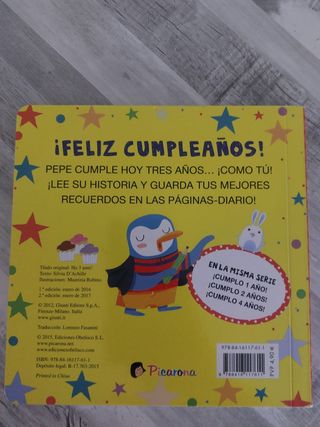 Libro cumplo 3 años