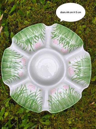 Centrotavola portafrutta ceramica Este firmata