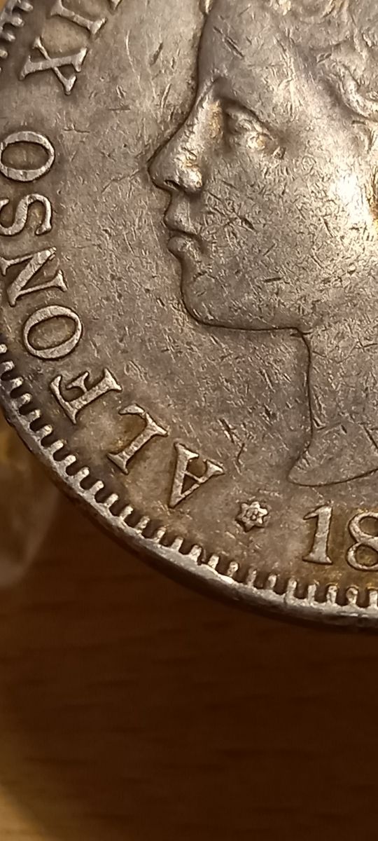 5 PESETAS PLATA ALFONSO XIII 1898