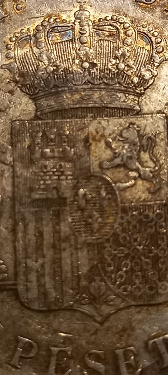 5 PESETAS PLATA ALFONSO XIII 1898