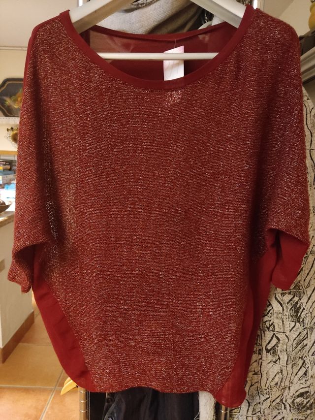 Blusa burdeos sin estrenar