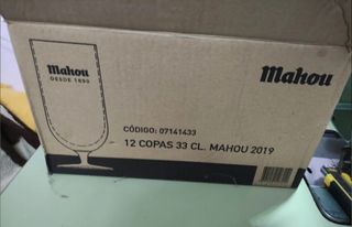 Copas 33 cl marca Mahou