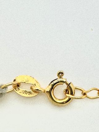 Gargantilla Chapada en oro con delfines