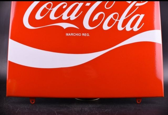 Insegna Coca Cola smaltata