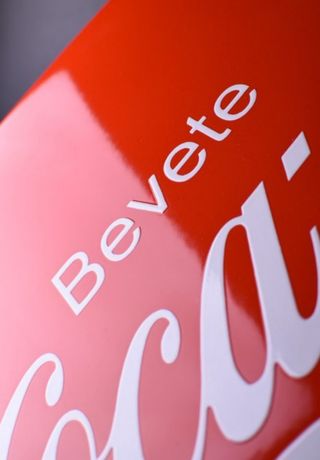 Insegna Coca Cola smaltata