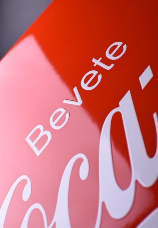Insegna Coca Cola smaltata