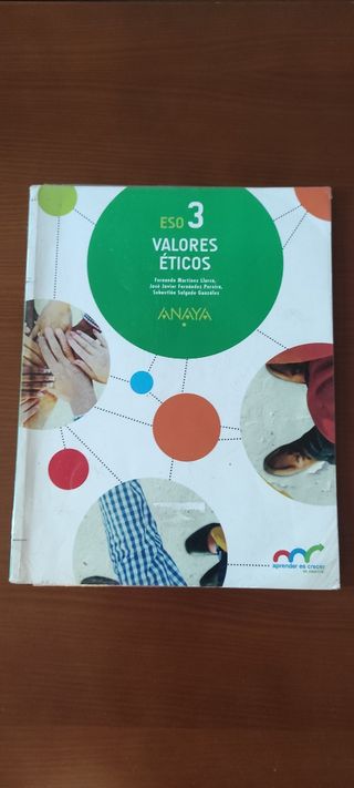 Libro VALORES ETICOS 3° ESO