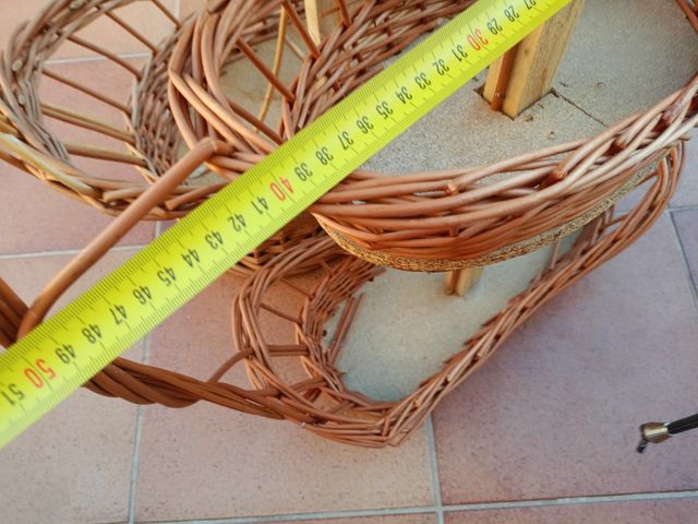 Due cestini in bambù 2 e 3