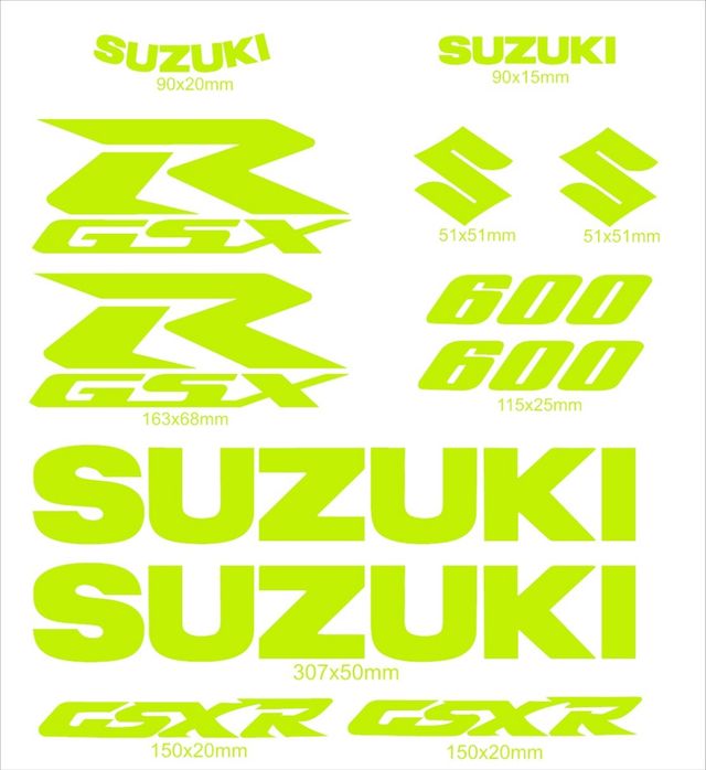 PEGATINAS SUZUKI GSXR 600
