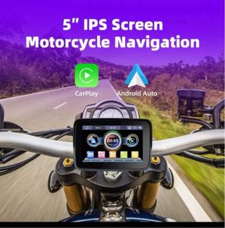 Pantalla moto navegador con soporte