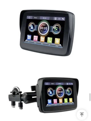 Pantalla moto navegador con soporte
