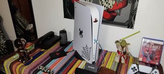 PlayStation 5 chassi-c, comando, homem aranha 2