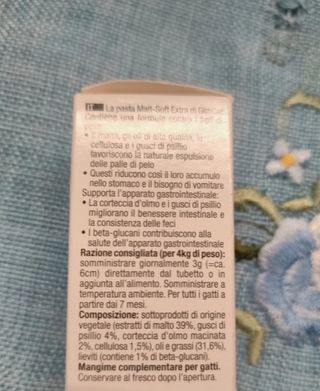 Pasta per gatti hairball professional top