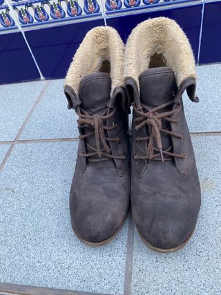 Botines color chocolate