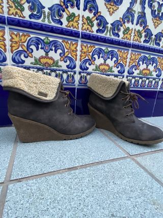 Botines color chocolate