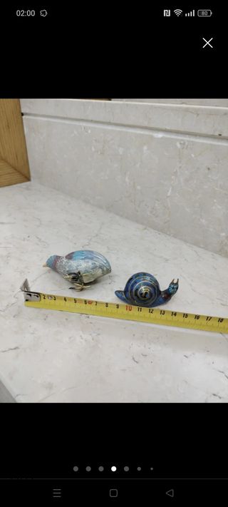 Animaletti in smalto e metallo,finemente lavorati