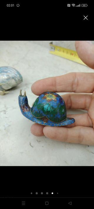 Animaletti in smalto e metallo,finemente lavorati